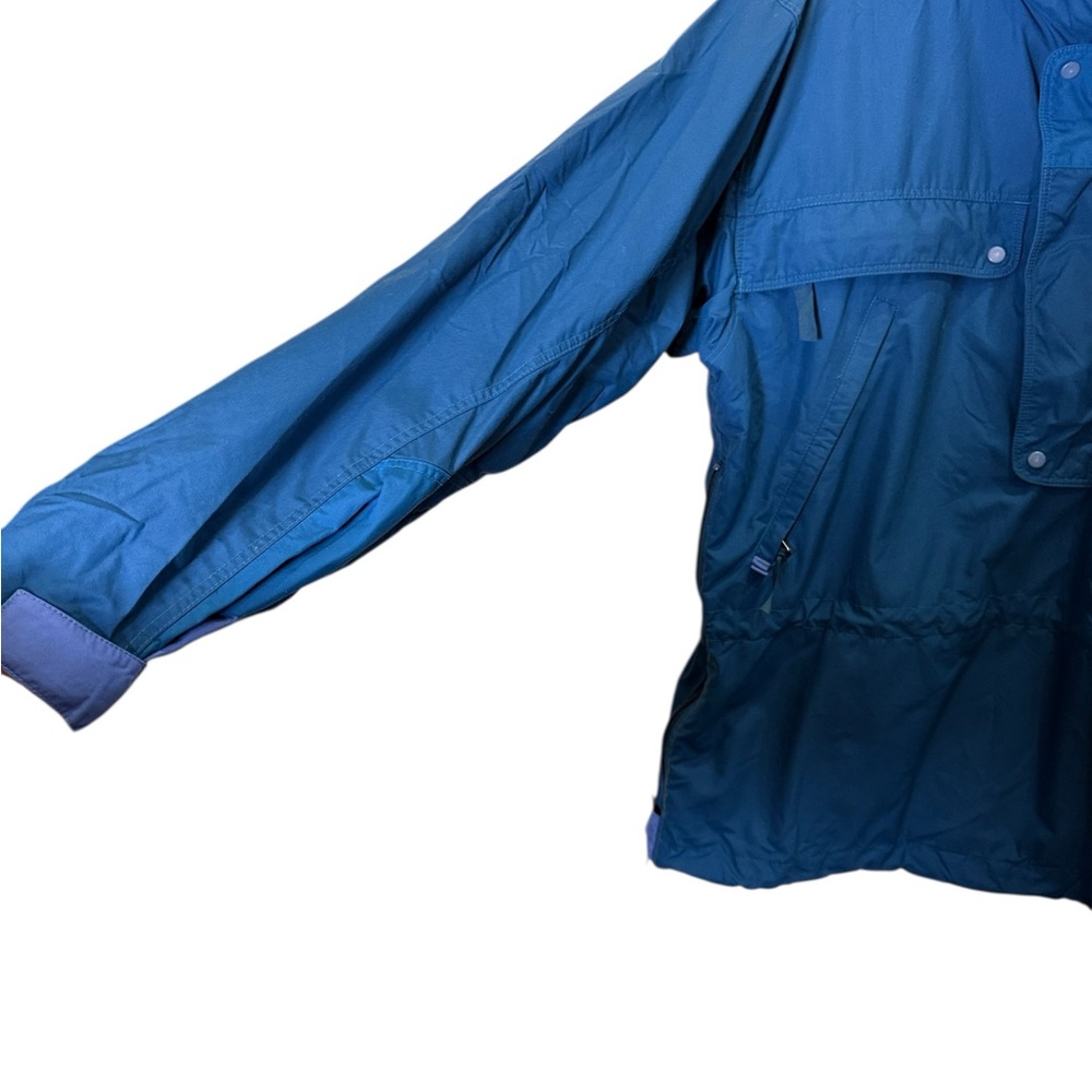 Patagonia Vintage Deep Blue Pullover Anorak Gorpcore Granola Windbreaker Sz M - Picture 3 of 15